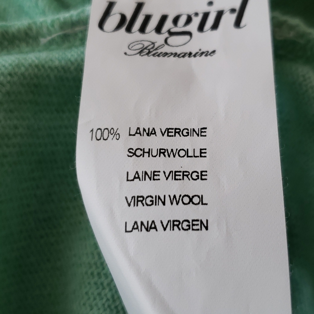 Blumarine turquoise cashmere/wool sweater - Picture 8 of 13
